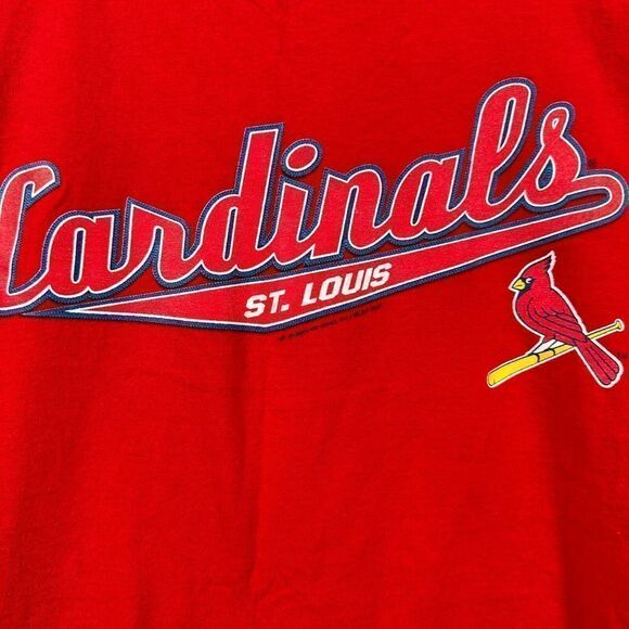 Vintage Lee Cardinals Shirt Adult Extra Large STL Red Baseball MLB‎ 2001 - Picture 2 of 9